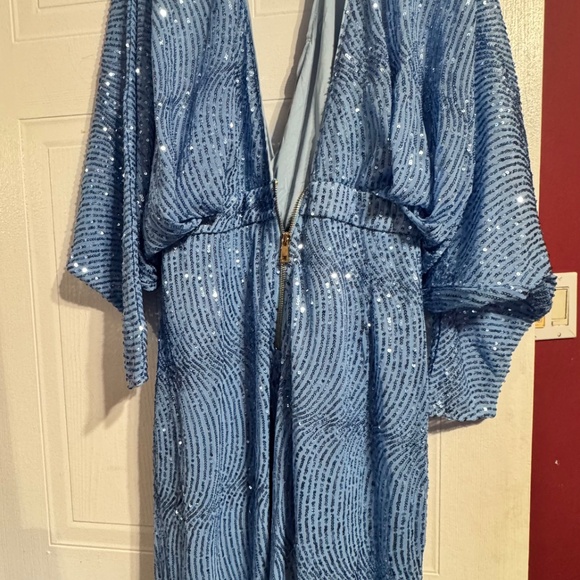 Blue Sequin dress - Picture 2 of 2